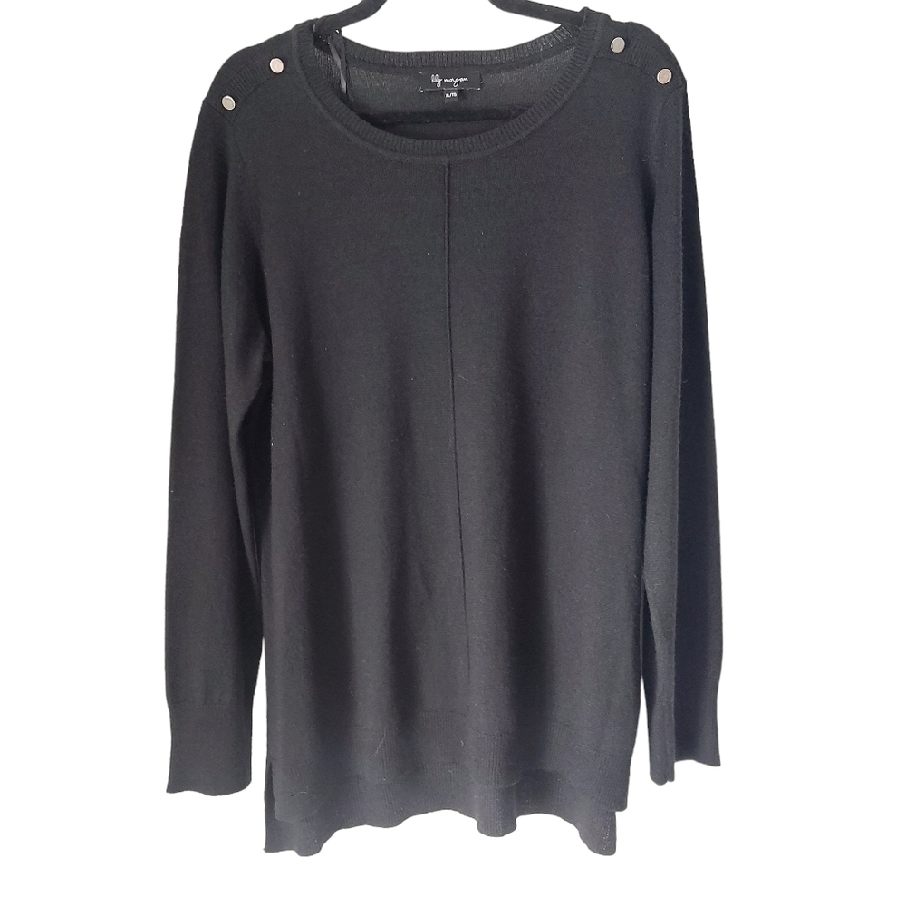 LILY MORGAN Black Soft Light Knit XL